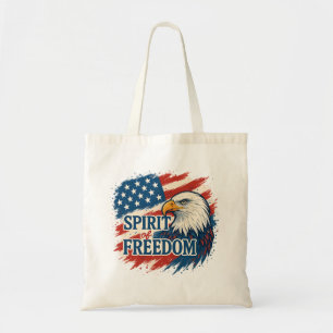 Spirit of American Freedom –Design for 4th of July Tote Bag