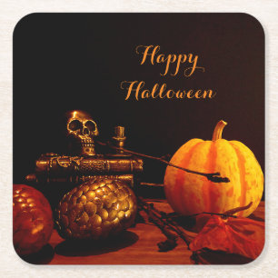 Spirit of Autumn - Still Square Paper Coaster