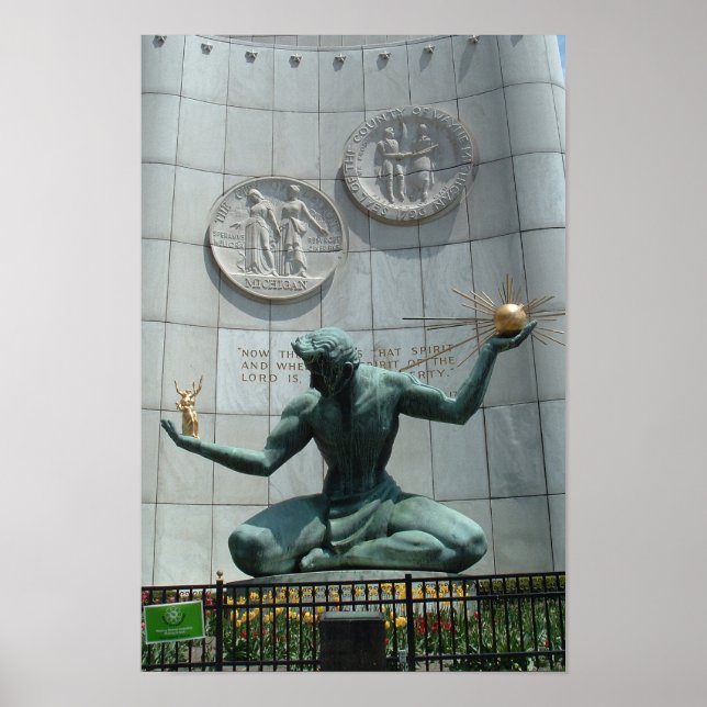 Spirit of Detroit Poster (Front)