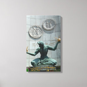 Spirit of Detroit Wrapped Canvas