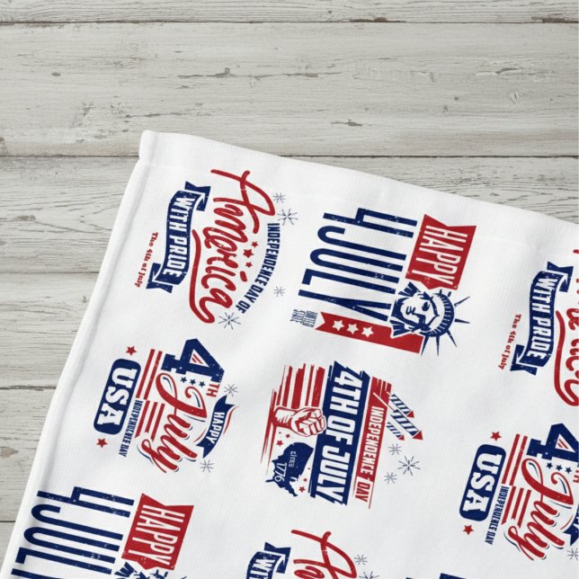 Spirit of Independence Fourth of July  Beach Towel (The ultimate towel for an American summer.)