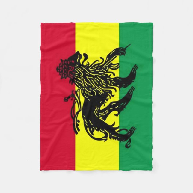 Spirit of Jamaica Flag Fleece Blanket (Front)