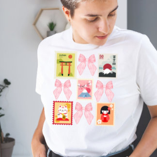 Spirit of Japan Coquette Stamp Collection Tri-Blend Shirt