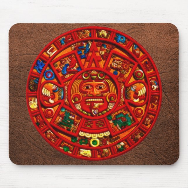 Spirit of Mexico & Peru, Mayan Incan Design Mouse Pad (Front)