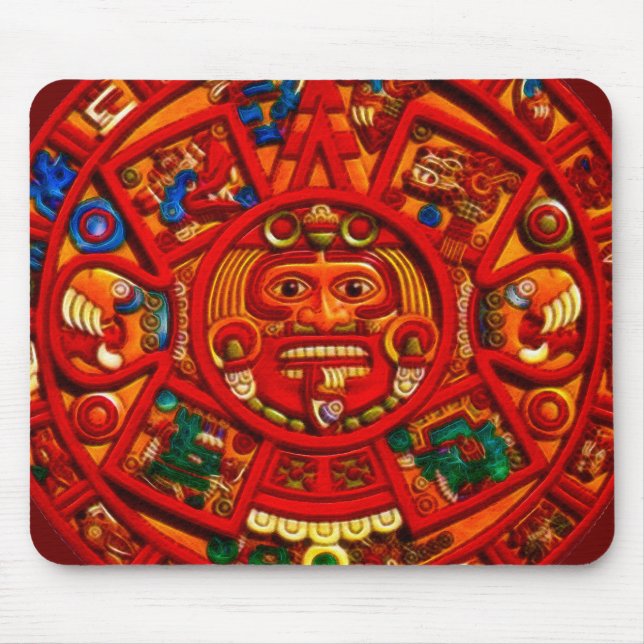 Spirit of Mexico & Peru, Mayan Incan Design Mouse Pad (Front)