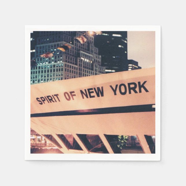 Spirit of New York cocktail napkins! Napkin (Front)
