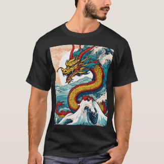 Spirit of Orient:Japanese Dragon Illustration Tee