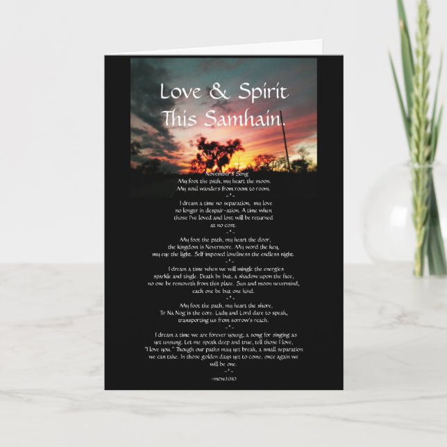 Spirit of Samhain Card (Front)