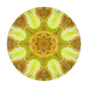 Spirit of solar foliage abstract Pattern Cutting Board