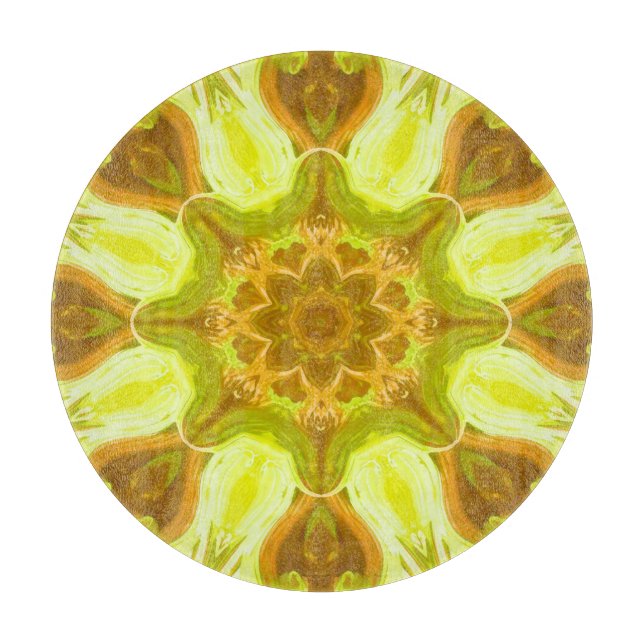 Spirit of solar foliage abstract Pattern  Cutting Board (Front)