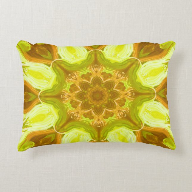 Spirit of solar foliage abstract Pattern  Decorative Cushion (Front)