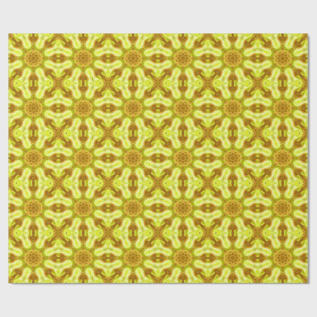 Spirit of solar foliage abstract Pattern  Wrapping Paper (Flat)