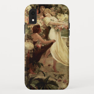 Spirit Of Spring by Alphonse Mucha Case-Mate iPhone Case