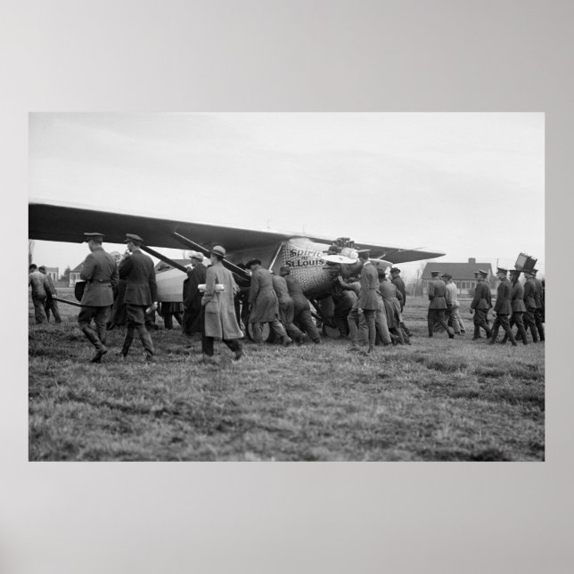 Spirit of St Louis at Bolling Field, 1929 Poster (Front)