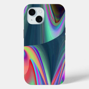 Spirit of Summer Breeze , Abstract 3D Rainbowart iPhone 15 Case