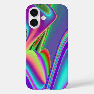 Spirit of Summer Breeze , Abstract 3D Rainbowart iPhone 16 Case