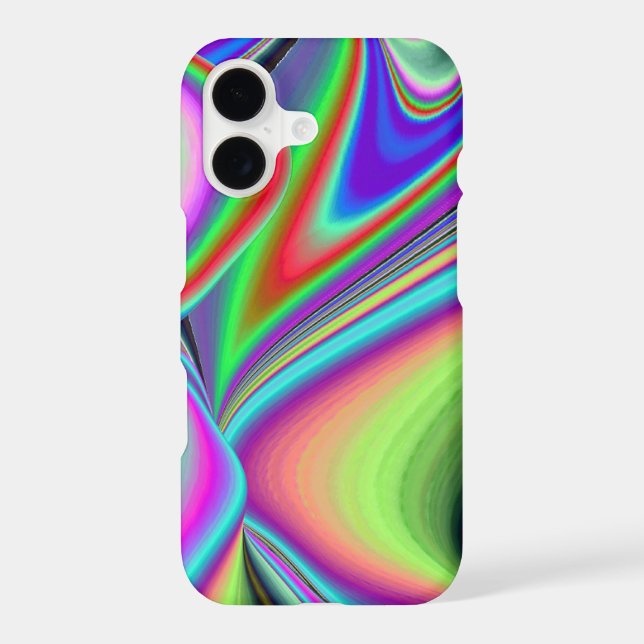 Spirit of Summer Breeze , Abstract 3D Rainbowart iPhone Case (Back)