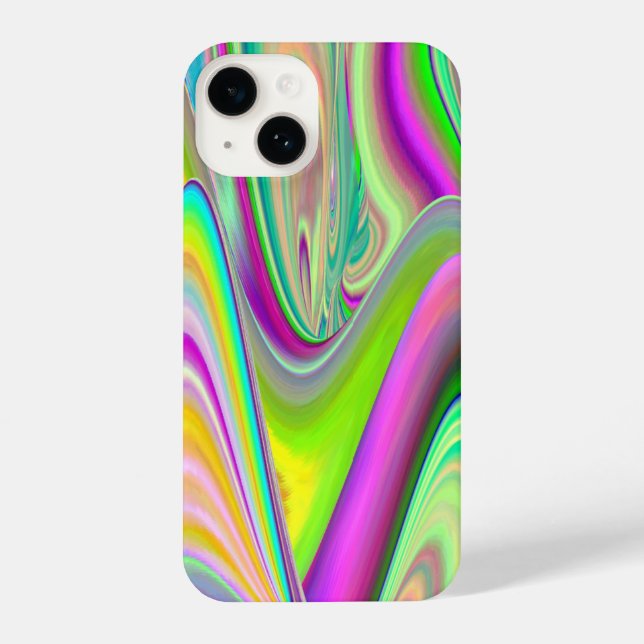 Spirit of Summer Breeze , Abstract 3D Rainbowart iPhone Case (Back)