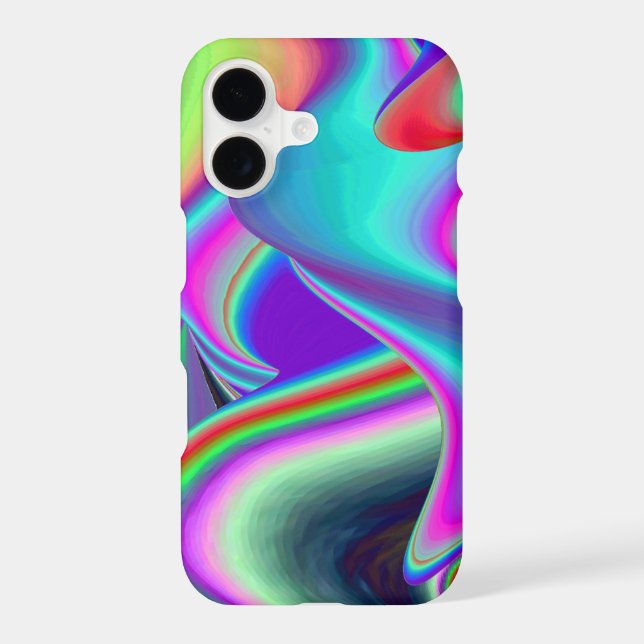 Spirit of Summer Breeze , Abstract 3D Rainbowart iPhone Case (Back)