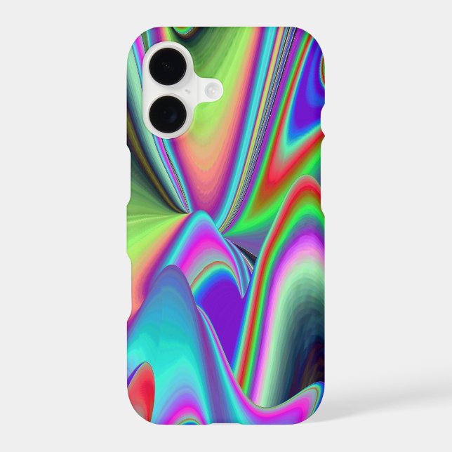 Spirit of Summer Breeze , Abstract 3D Rainbowart iPhone Case (Back)