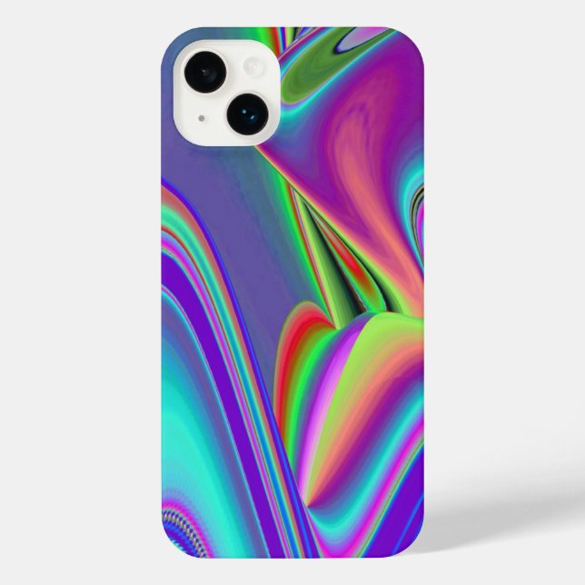 Spirit of Summer Breeze , Abstract 3D Rainbowart iPhone Case (Back)