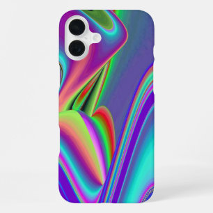 Spirit of Summer Breeze , Abstract 3D Rainbowart iPhone 16 Plus Case
