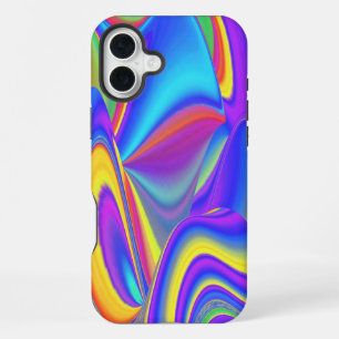 Spirit of Summer Breeze , Abstract 3D Rainbowart iPhone 16 Plus Case