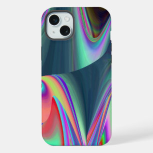 Spirit of Summer Breeze , Abstract 3D Rainbowart iPhone 15 Plus Case
