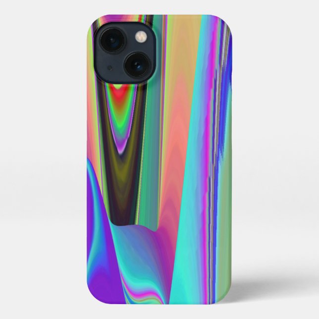 Spirit of Summer Breeze , Abstract 3D Rainbowart iPhone Case (Back)