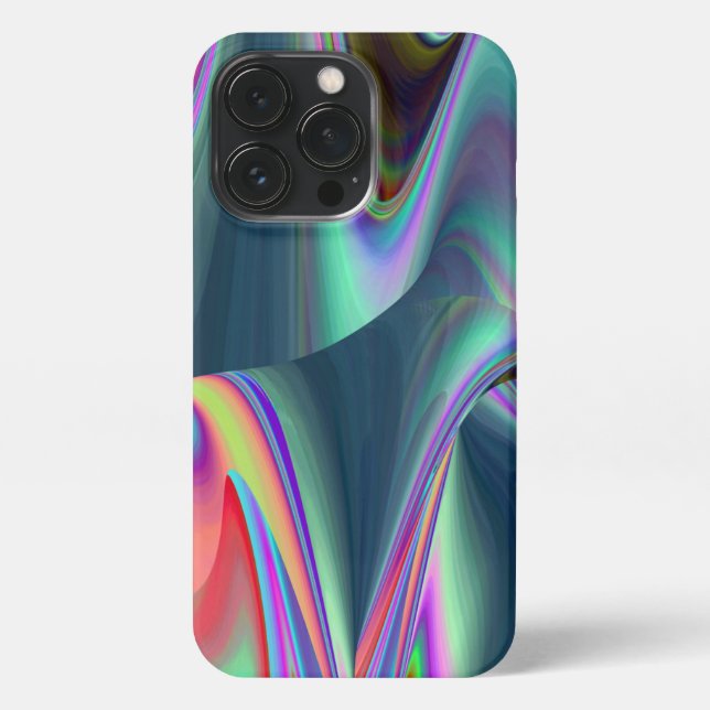 Spirit of Summer Breeze , Abstract 3D Rainbowart iPhone Case (Back)