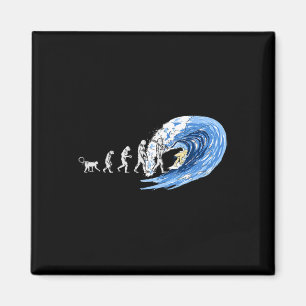 Spirit Of Surfing Evolution Of Man  Magnet