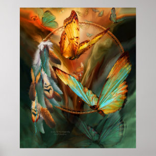 Spirit Of The Butterfly Art Poster/Print Poster