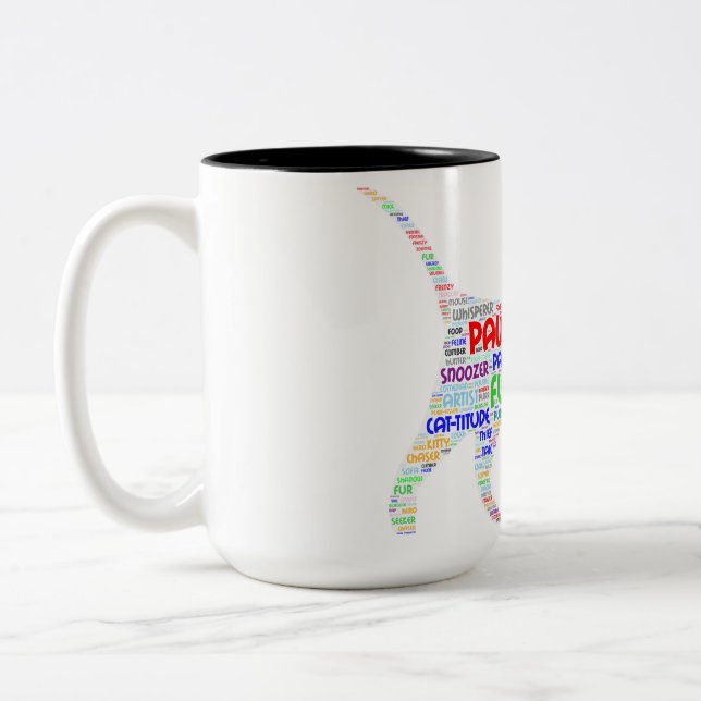 Spirit of the Cat Two-Tone Coffee Mug (Left)