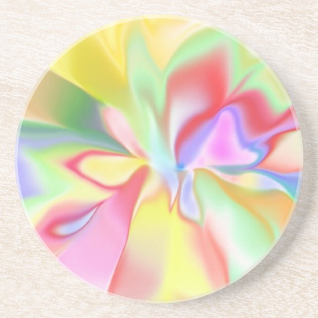 Spirit of the Flower Sandstone Coaster (Front)