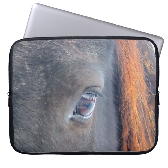 Spirit of the Horse Animal Horse's Eye Gift Laptop Sleeve (Front)