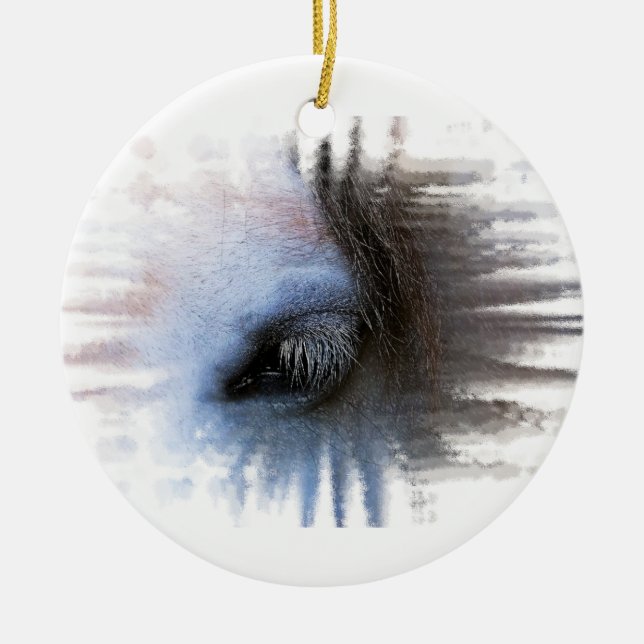 SPIRIT OF THE HORSE CERAMIC TREE DECORATION (Front)