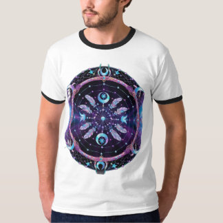 Spirit of the Land: Native American Line-work  T-Shirt