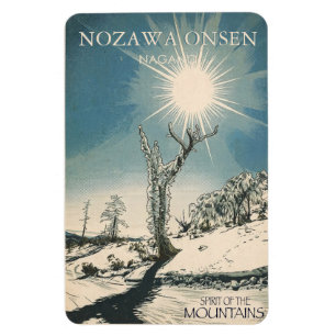spirit of the mountains - NOZAWA ONSEN Nagano Magnet