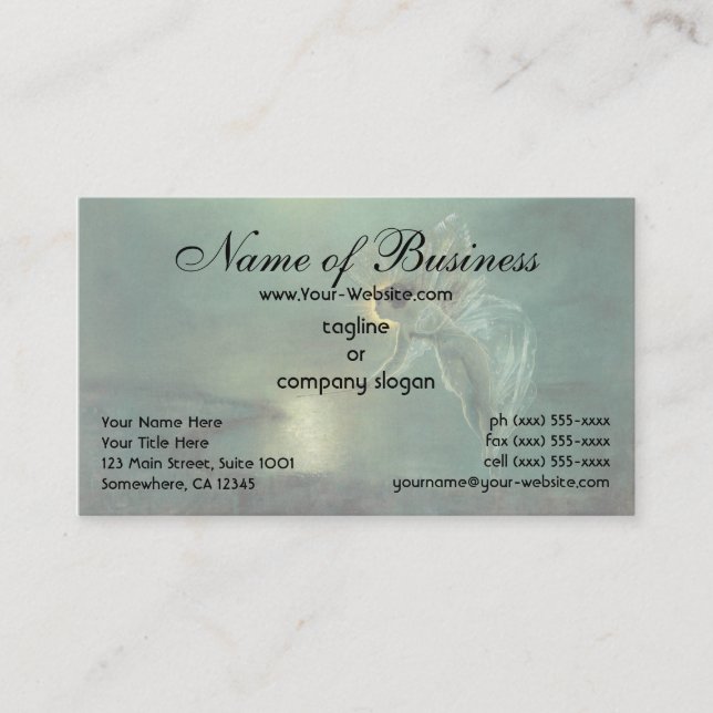 Spirit of the Night by Atkinson Grimshaw Business Card (Front)