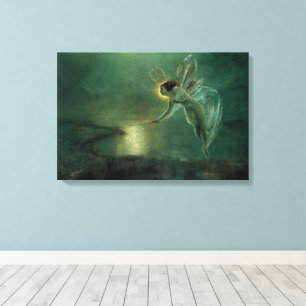 Spirit of the Night by Grimshaw, Victorian Fairy Canvas Print