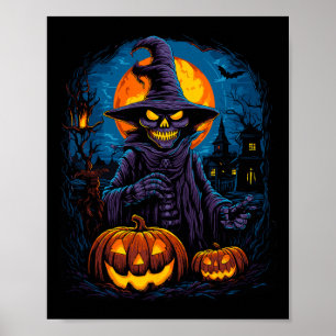Spirit Of The Night Halloween Scary Spooky Ghost  Poster