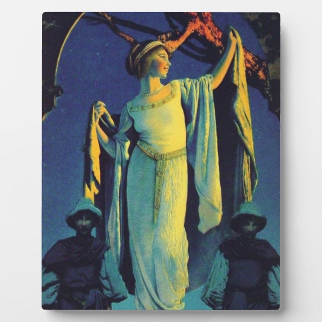 Spirit Of The Night - Maxfield Parrish Plaque (Front)
