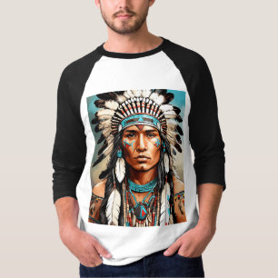Spirit of the Plains: Native American Indian T-Shirt