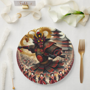 Spirit of the Samurai Paper Plate