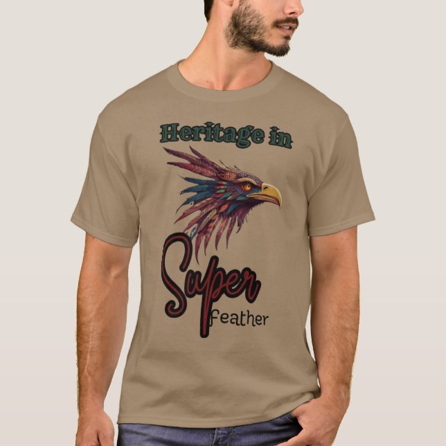 Spirit of the Sky: Walua-Style Native American Bir T-Shirt (Front)