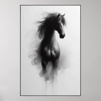 Spirit of the Smoky Stallion Abstract
