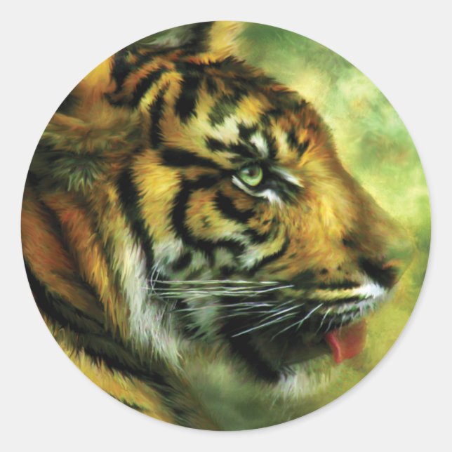 Spirit Of The Tiger Art Sticker (Front)