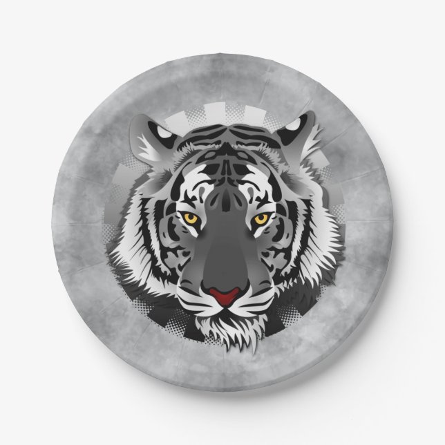 Spirit of the Tiger Paper Plate (Front)