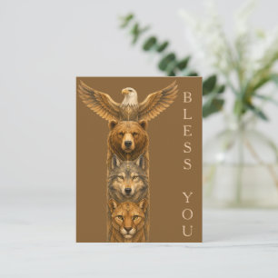Spirit of the Wild – Totem Pole Art Postcard
