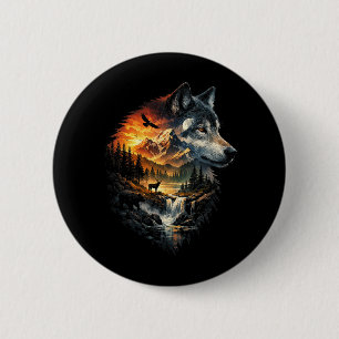 Spirit of the Wilderness 6 Cm Round Badge